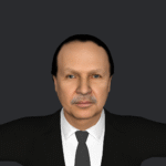 Abdelaziz Bouteflika Hyper Realistic Full Body Fully Rigged 3D Character