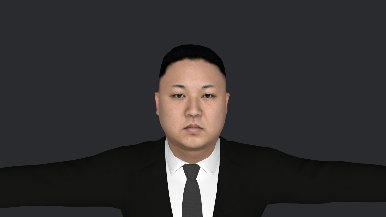 Kim Jong Un Hyper Realistic Full Body Fully Rigged 3D Character
