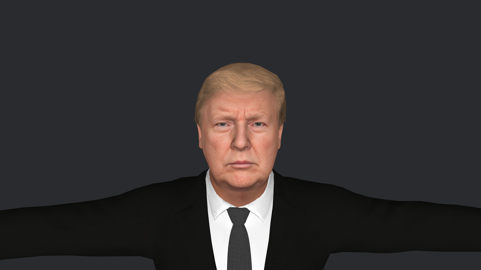 Donald Trump Hyper Realistic Full Body Fully Rigged 3D Character