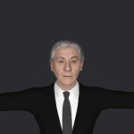 Ian McKellen  Hyper Realistic Full Body Fully Rigged 3D Character