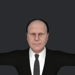 Gerald Ford Hyper Realistic Full Body Fully Rigged 3D Character