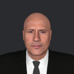 Dwayne Johnson-The Rock Hyper Realistic Full Body Fully Rigged 3D Character