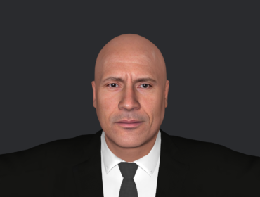 Hyper-realistic Dwayne Johnson The Rock 3D model - Fully rigged for games and animation
