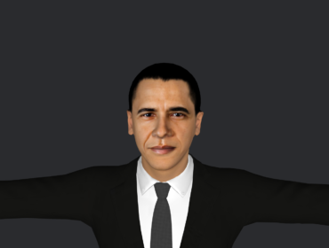 Hyper-realistic Barack Obama 3D model - Fully rigged and game-ready character