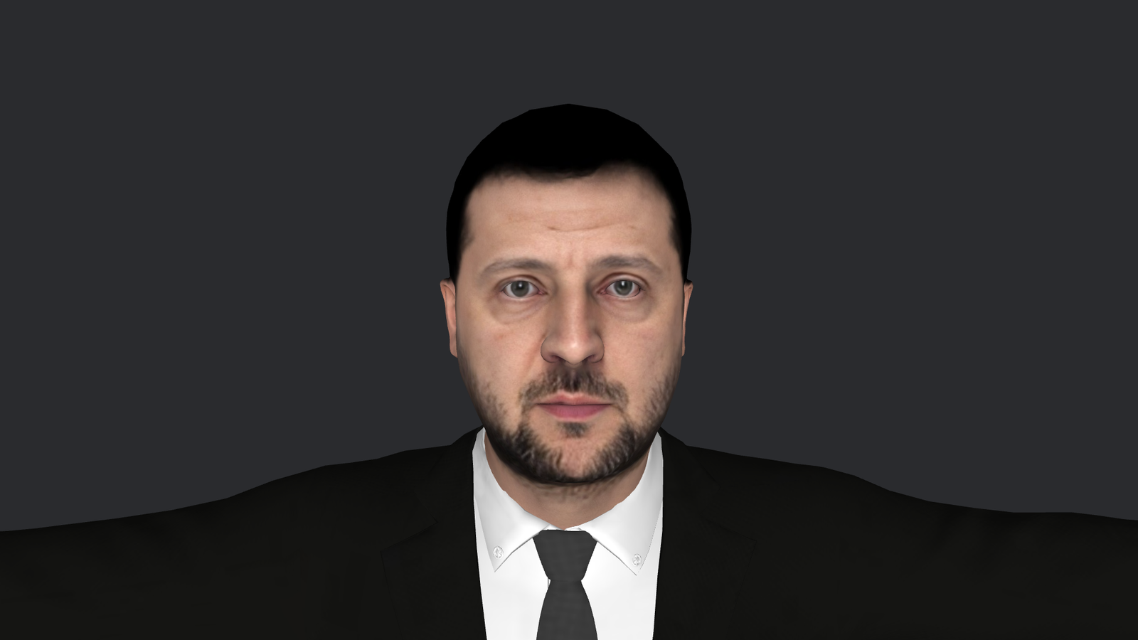 Volodymyr Zelenskyy Hyper Realistic Full Body Fully Rigged 3D Character