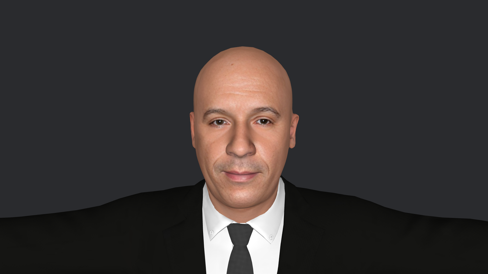 Vin Diesel 3d Model - Vin Diesel hyper realistic full body fully rigged 3D character model for games and animation