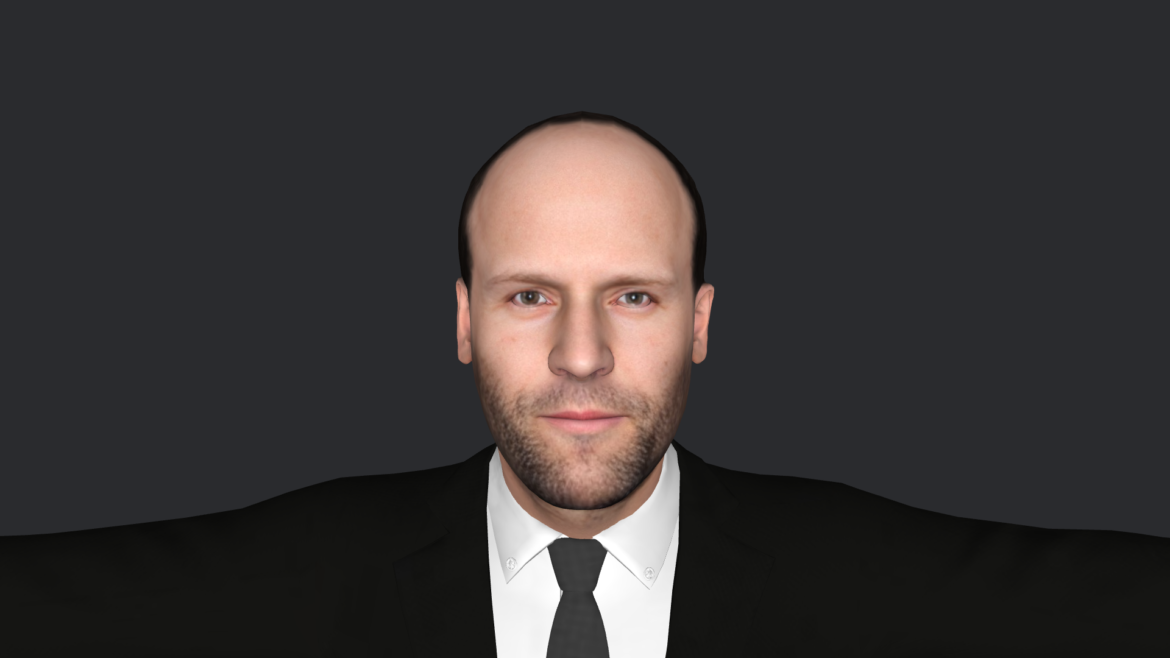 Jason Statham 3d Model - Jason Statham hyper realistic 3D model with 5 outfits, fully rigged for games and animation.