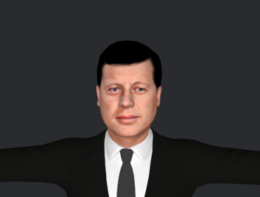 John F 3d Model - John F Kennedy hyper realistic full body fully rigged 3D character with 4 outfits for games, animation, metaverse, AR, VR projects