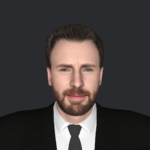 Chris Evans Hyper Realistic Full Body Fully Rigged 3D Character