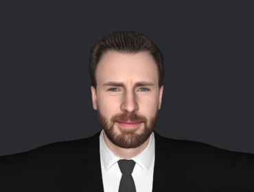 Chris Evans 3d Model - Chris Evans hyper realistic full body 3D character model with 5 outfits, fully rigged for games and animation.