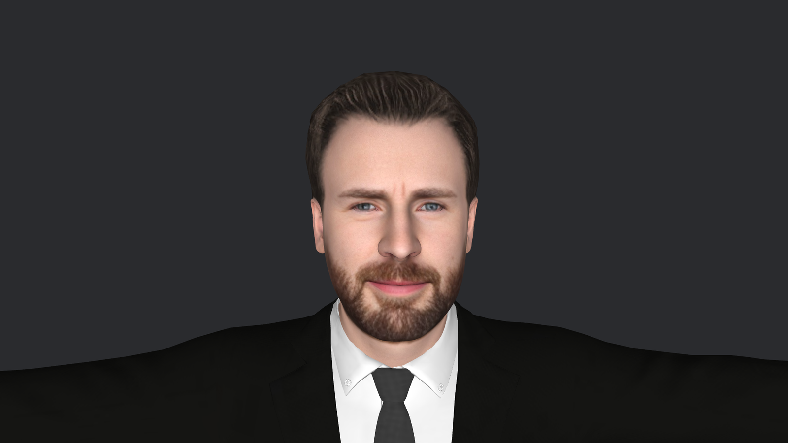 Chris Evans Hyper Realistic Full Body Fully Rigged 3D Character