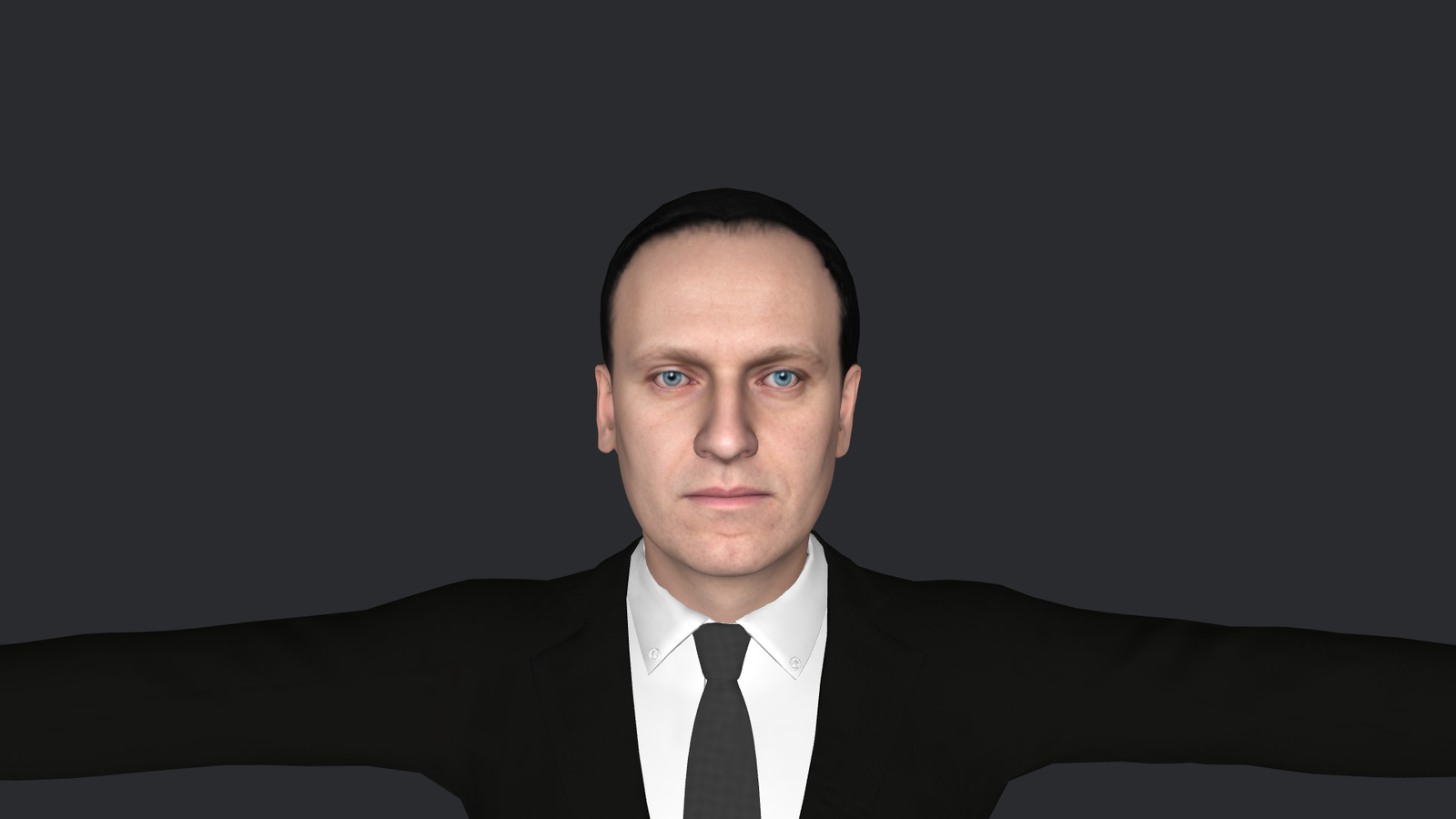 Alexey Navalny Hyper Realistic Full Body Fully Rigged 3D Character