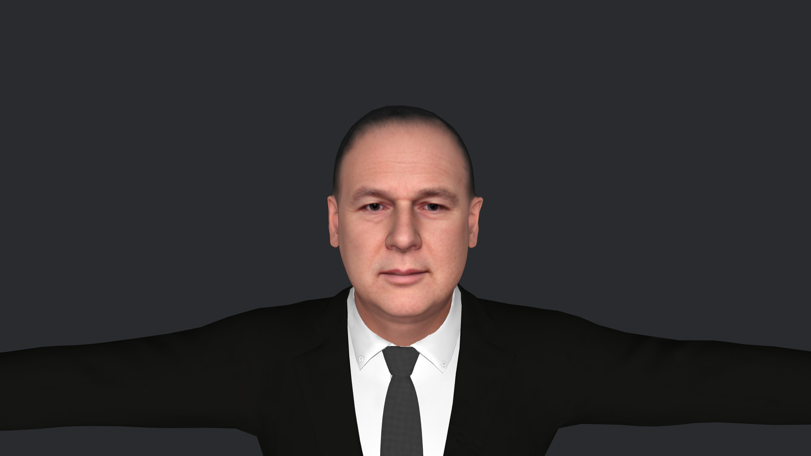 Allen Chastanet Hyper Realistic Full Body Fully Rigged 3D Character