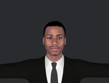 Allen Iverson 3d Model - Allen Iverson hyper realistic full body fully rigged 3D character model for games, animation, and metaverse projects by Meta Avatars.