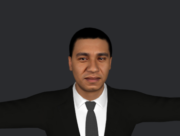 Andrew Holness 3d Model - Andrew Holness hyper realistic full body 3D character with 3 outfits, fully rigged for games, animation, and metaverse projects by Meta Avatars.