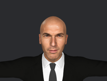 Zinedine Zidane 3d Model - Zinedine Zidane hyper realistic full body fully rigged 3D character model by Meta Avatars, game-ready with 5 outfits.