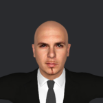 Pitbull Singer Hyper Realistic Full Body Fully Rigged 3D Character