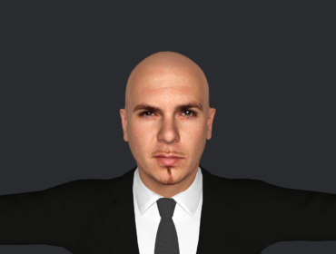 Pitbull Singer 3d Model - Pitbull Singer hyper realistic full body fully rigged 3D model with 5 outfits for games and animation
