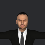 Chris Brown Hyper Realistic Full Body Fully Rigged 3D Character