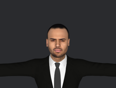 Chris Brown 3d Model - Chris Brown hyper realistic full body fully rigged 3D character model for games, animation, and metaverse projects by Meta Avatars.