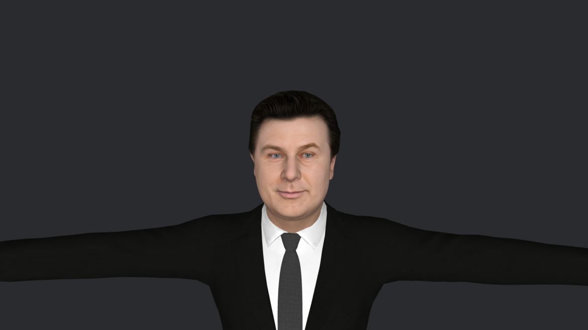 Alec Baldwin 3d model