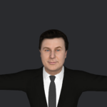 Alec Baldwin Hyper Realistic Full Body Fully Rigged 3D Character
