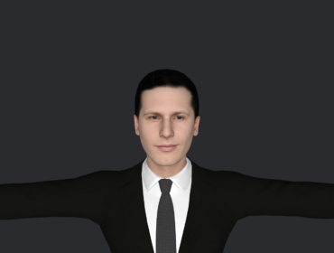 Andy Sandberg 3d Model - Andy Sandberg hyper realistic full body 3D character with 6 outfits, fully rigged for games, animation, VR, and AR projects.