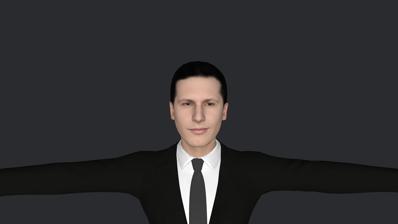 Andy Sandberg Hyper Realistic Full Body Fully Rigged 3D Character