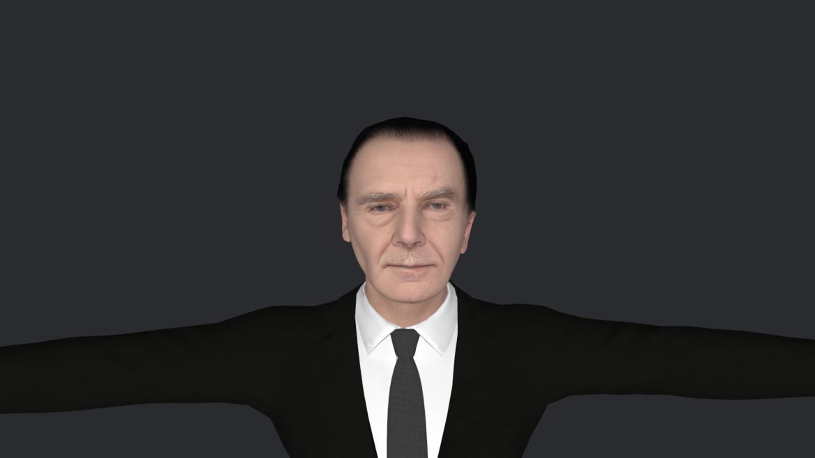 Anthony Eden 3d Model - Anthony Eden hyper realistic 3D character model, fully rigged with 6 outfits, game-ready for Unity and Unreal Engine.