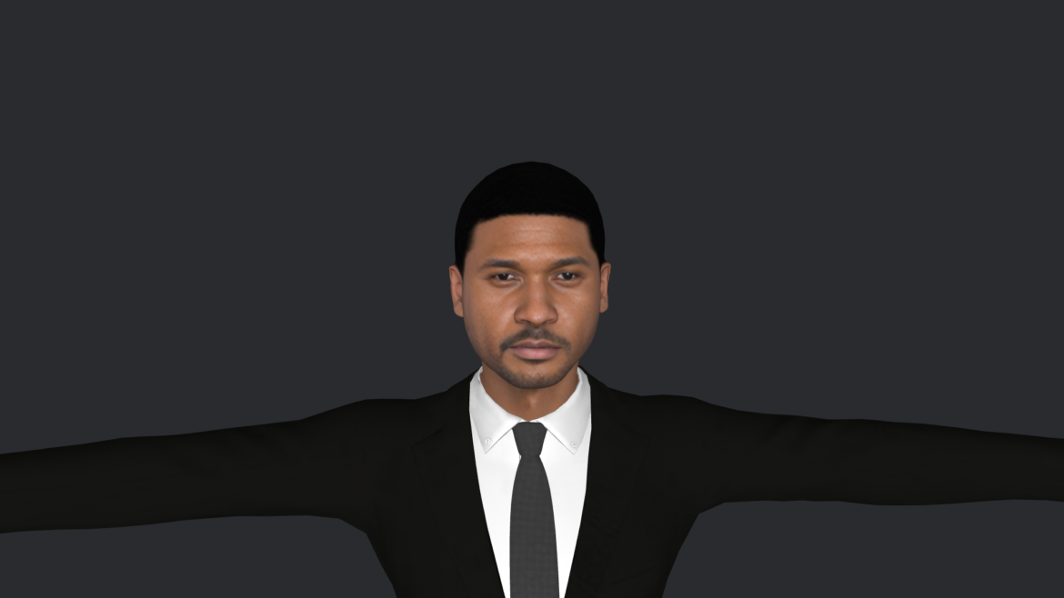 Usher V2 3d Model - Usher v2 hyper realistic full body fully rigged 3D character model for games and animation