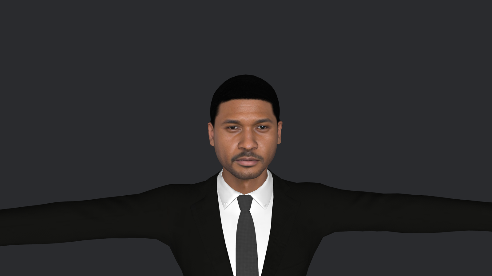 Usher V2 3d Model - Usher v2 hyper realistic full body fully rigged 3D character model for games and animation