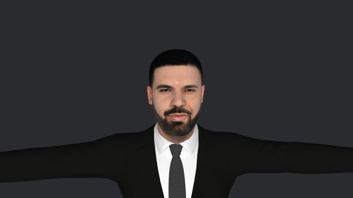 Drake Nba 3d Model - Drake nba hyper realistic full body fully rigged 3D character model for games and animation by Meta Avatars